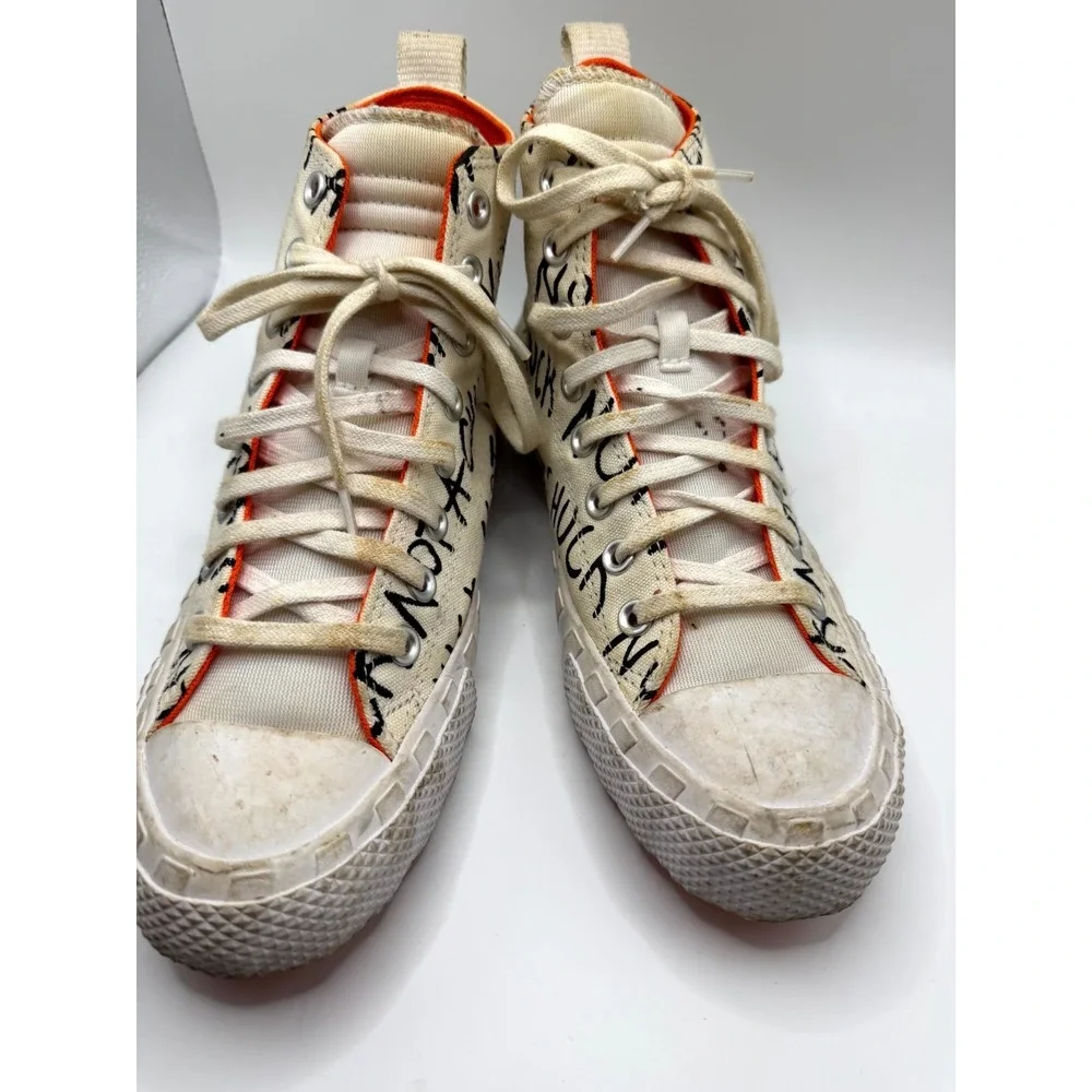 Converse UNT1TL3D Hi GS Not a Chuck 266515C Boys 7 Egret White Canvas Shoes